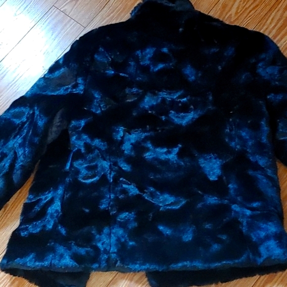 FLUFFY COAT STYLISH JACKET WITH MATCHING DESIGN SCARF - Picture 5 of 10